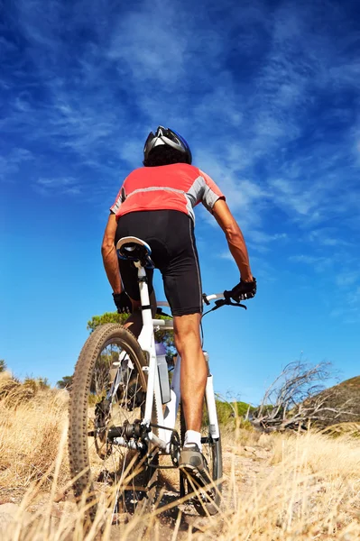 Trailbike fahren — Stockfoto