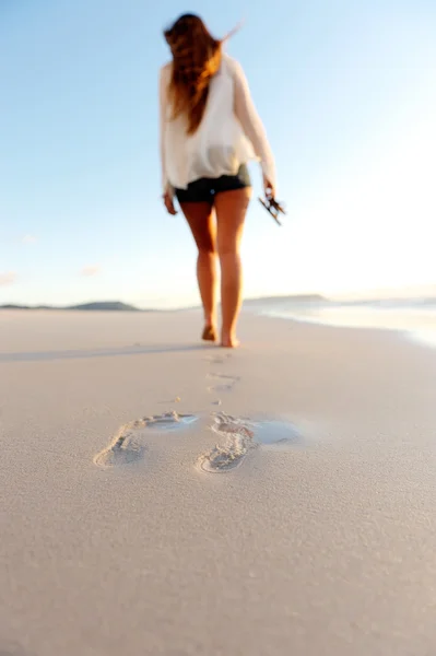 Strandwandeling — Stockfoto