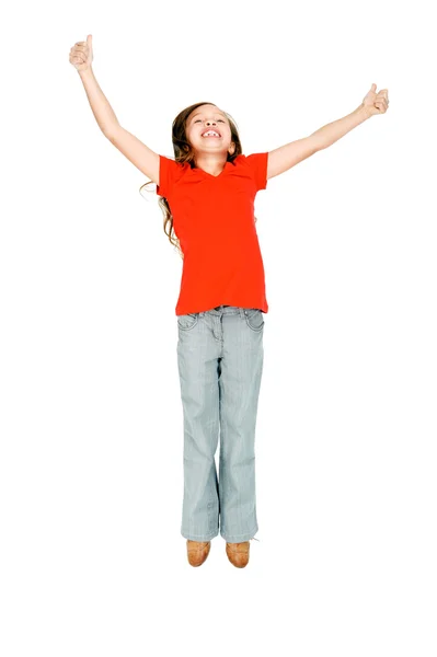 Jumping girl — Stock Photo, Image