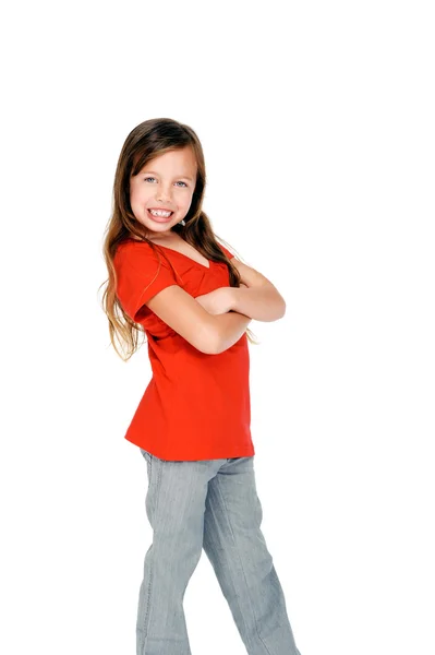 Chica joven feliz — Foto de Stock