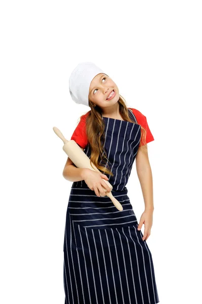 Šéfkuchař holčička — Stock fotografie