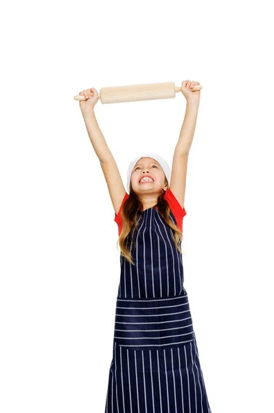 Little chef girl — Stock Photo, Image