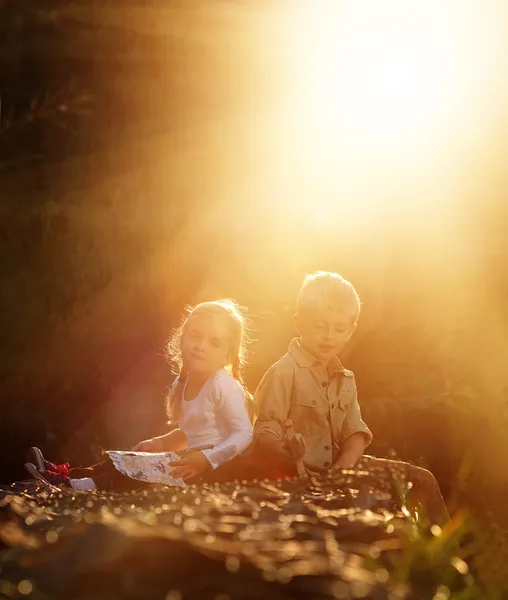 Sun flare portrait — Stock Photo, Image