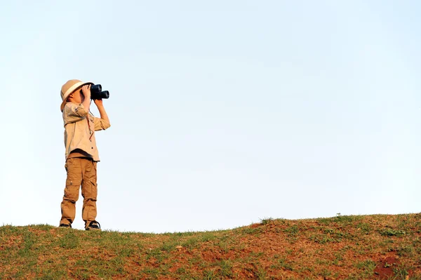 Safari çocuk — Stok fotoğraf