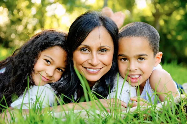 Familia feliz Imagen de stock