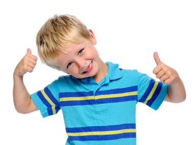 joyful positive boy