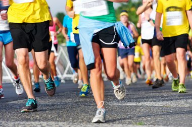 insanların koşu Maratonu