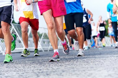 insanların koşu Maratonu