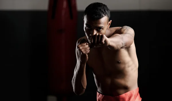 Shadow boxing — Stock Photo, Image