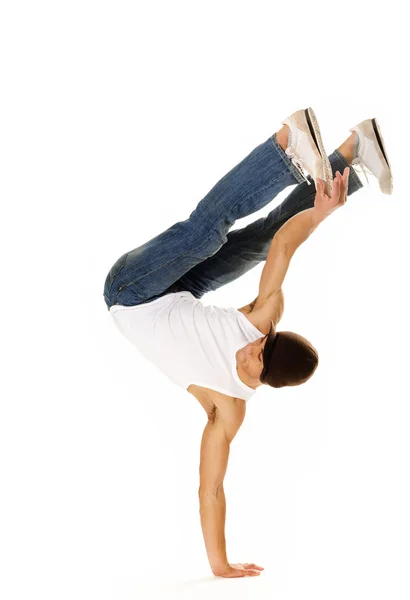 Breakdancing geïsoleerd — Stockfoto