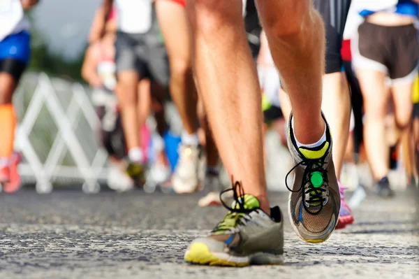 Pessoas correndo maratona — Fotografia de Stock