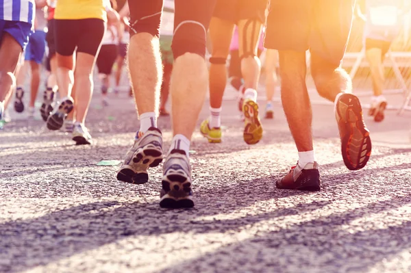 Pessoas correndo maratona — Fotografia de Stock