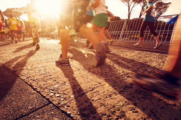 Pessoas correndo maratona — Fotografia de Stock