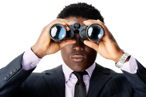 Hombre africano binocular — Foto de Stock