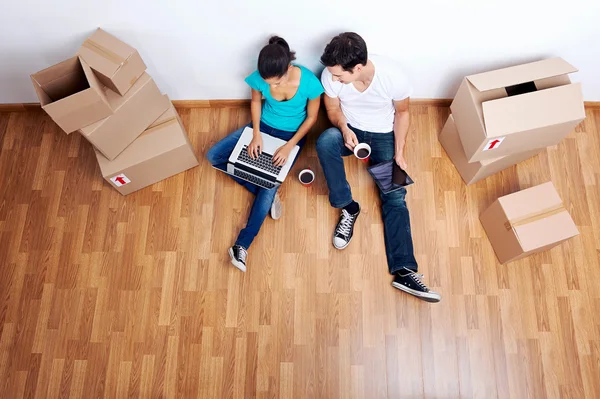 Overhead view moving in — Stock Photo, Image