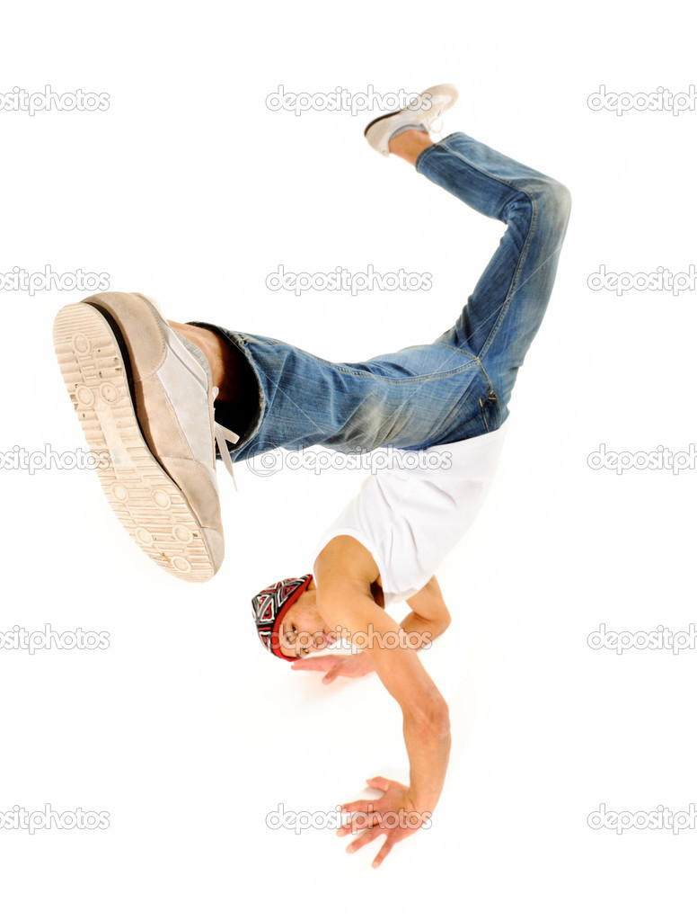 breakdancing isolated