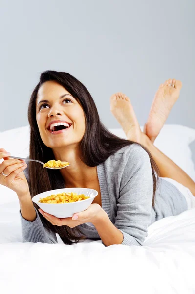 Gelukkig cornflake girl — Stockfoto