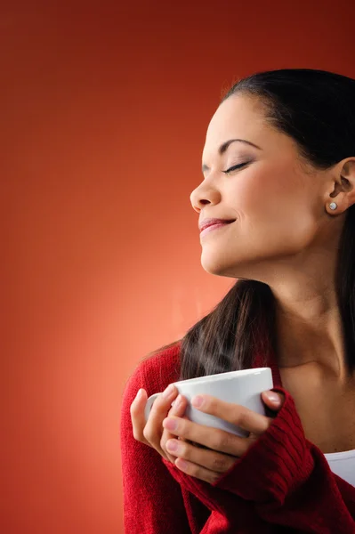 Heißer Dampfkaffee — Stockfoto