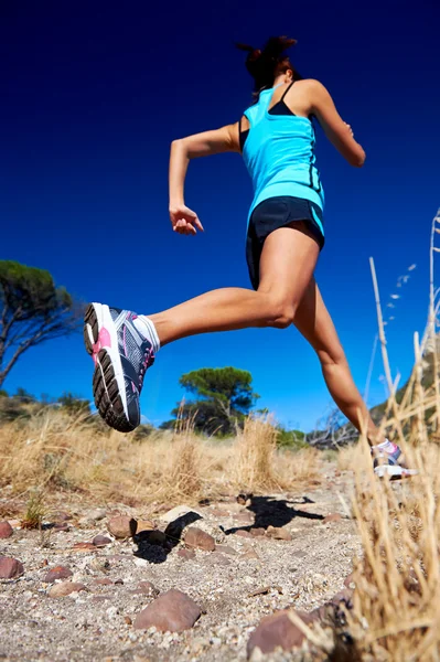 Atleta de corrida rápida — Fotografia de Stock