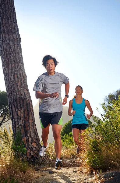 Sano trail running — Foto Stock