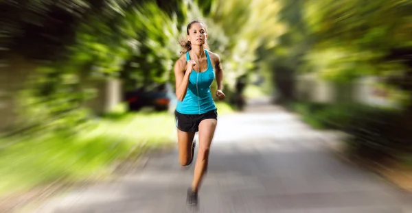 Athlete motion blur — Stock Photo, Image