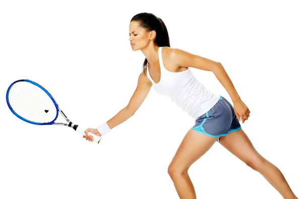Tennis stroke woman — Stock Photo, Image