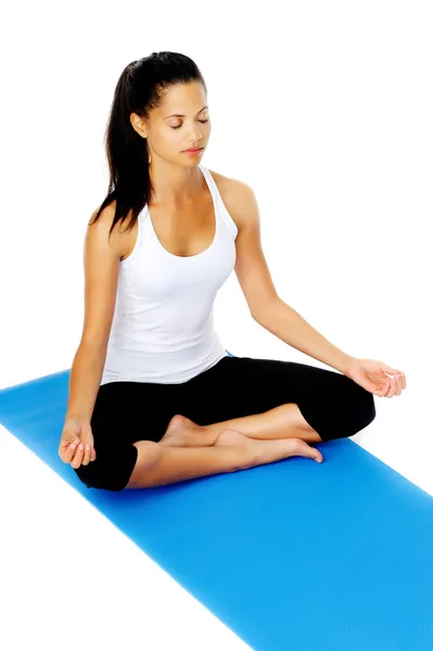 Yoga lotus pose — Stock Photo, Image