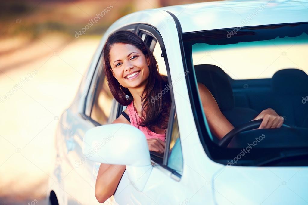 roadtrip woman happy