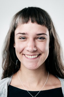 gülümseyen mutlu portre