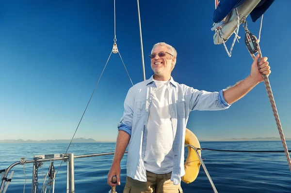 Seglar man kapten — Stockfoto