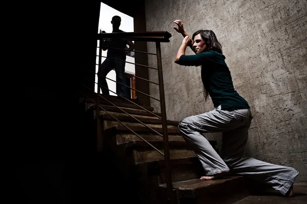 Domestic abuse, family and social issue — Stock Photo, Image