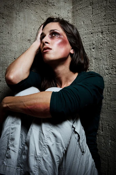 Used and abused domestic violence concept — Stock Photo, Image