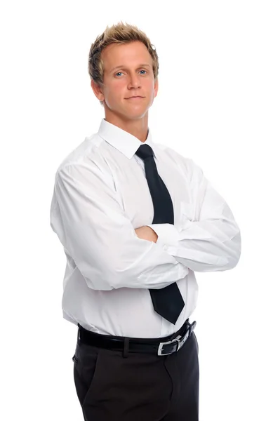 Confident young man in studio — Stock Photo, Image