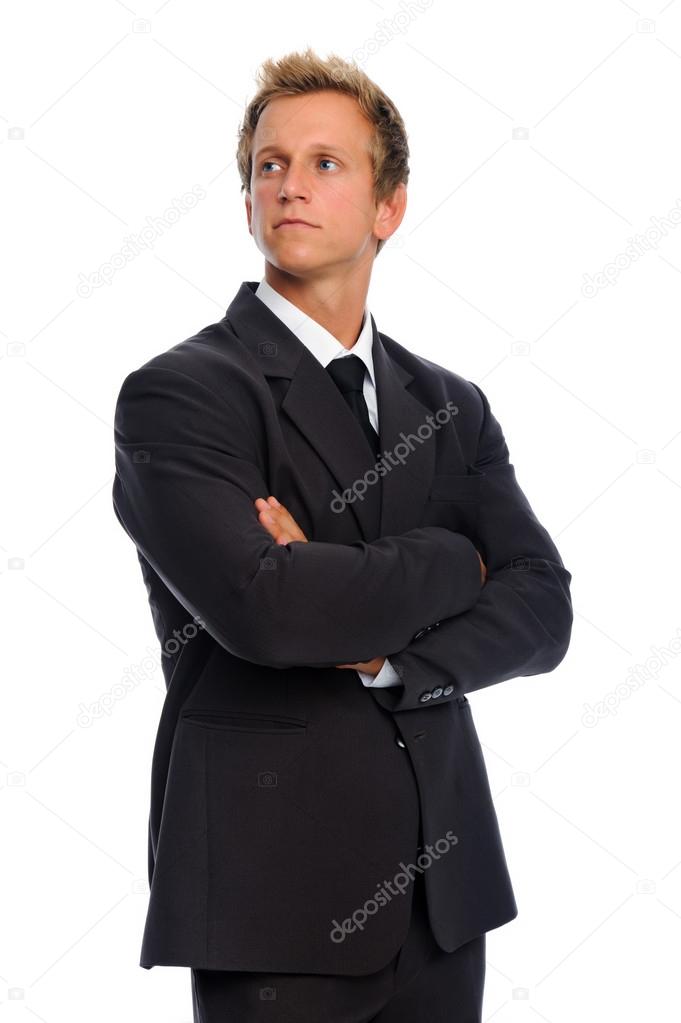 Handsome businessman in formal suit