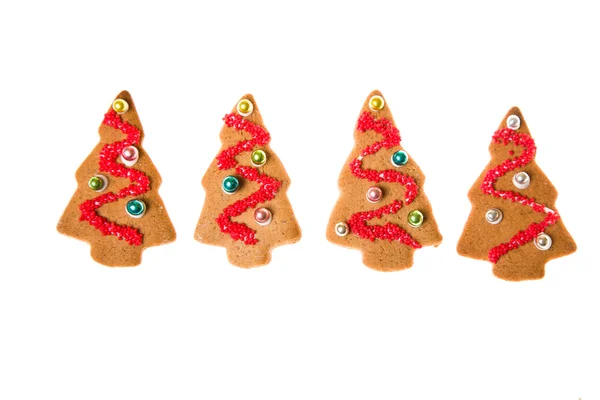 Decorated homemade gingerbread cookies — Stock Photo, Image