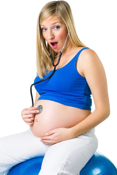 Schoonheid Zwangere zwangere vrouw — Stockfoto