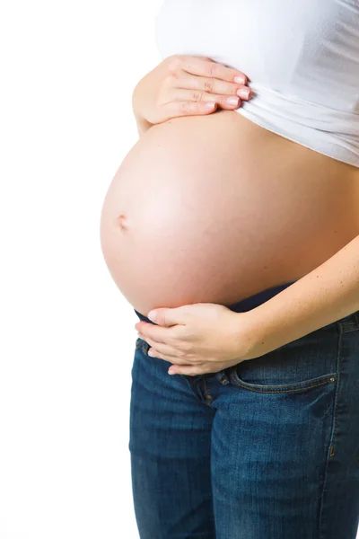 Szépség terhes nő terhes nő — Stock Fotó