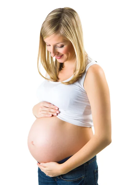 Vackra gravid kvinna gravid kvinna — Stockfoto