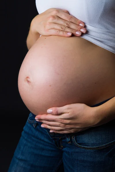 Schönheit schwangere Frau schwanger — Stockfoto