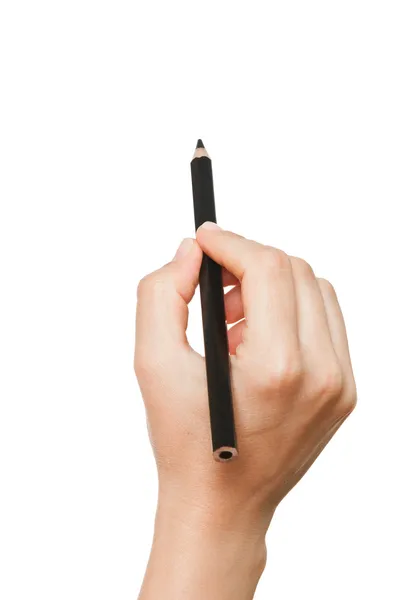 Donna mano tenendo una matita Immagine Stock