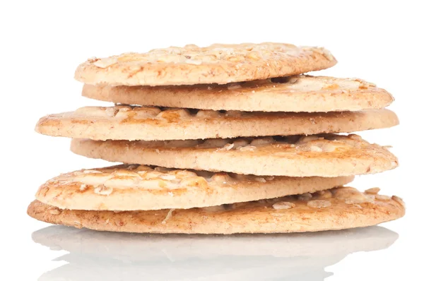 Pile of integral biscuits — Stock Photo, Image