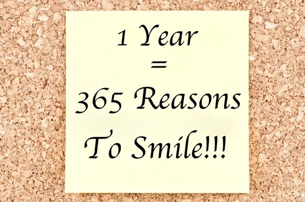 1 Year 365 Reasons To Smile — Stock Photo, Image