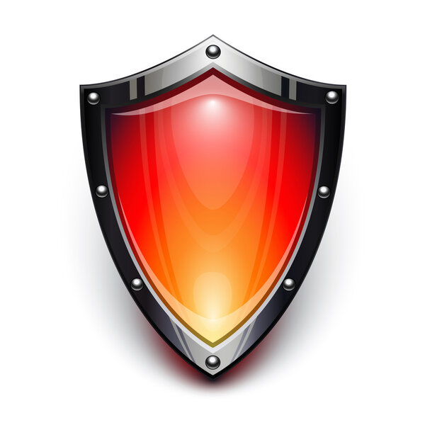 Red security shield