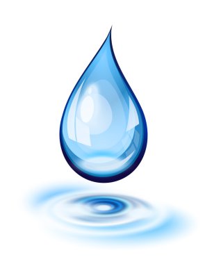 Water drop icon clipart