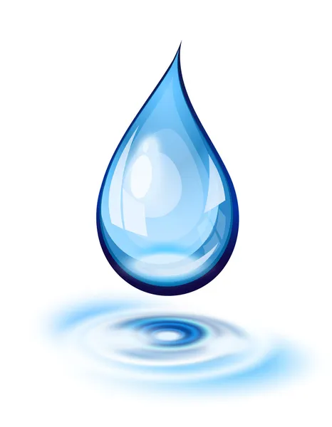 Icono de gota de agua — Vector de stock