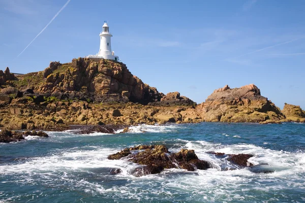 Corbiere Lighthouse in Jersey — Stock Photo, Image