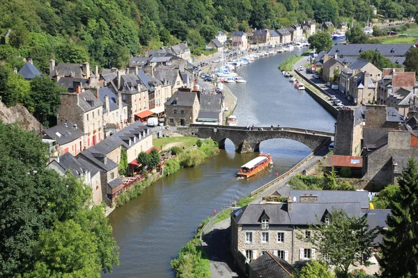 Dinan na rance, Bretaň, Francie — Stock fotografie