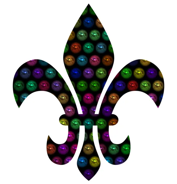 Fleur de lis Przewodniczący — Zdjęcie stockowe