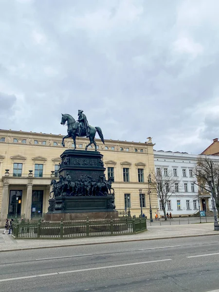 Statue King Friederich Horse Berlin Germany — Zdjęcie stockowe