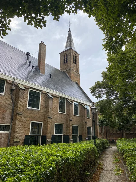 Vista Igreja Waalse Haarlem Países Baixos — Fotografia de Stock